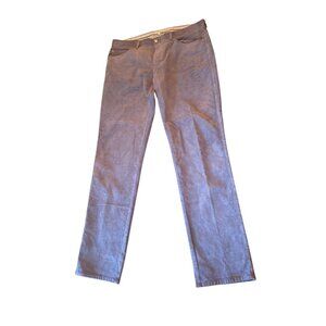 Peter Millar Mens Corduroy Pants Size 36 Cotton Blend Blue Classic Preppy